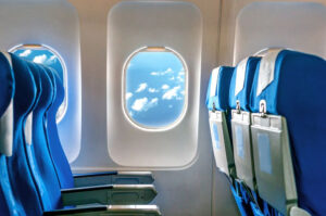 Comfortable Airplane Seats: A picture showing window seats