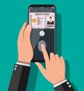Securely Emailing Your Passport Scan: electronic-password-fingerprint-security-authorization-hand