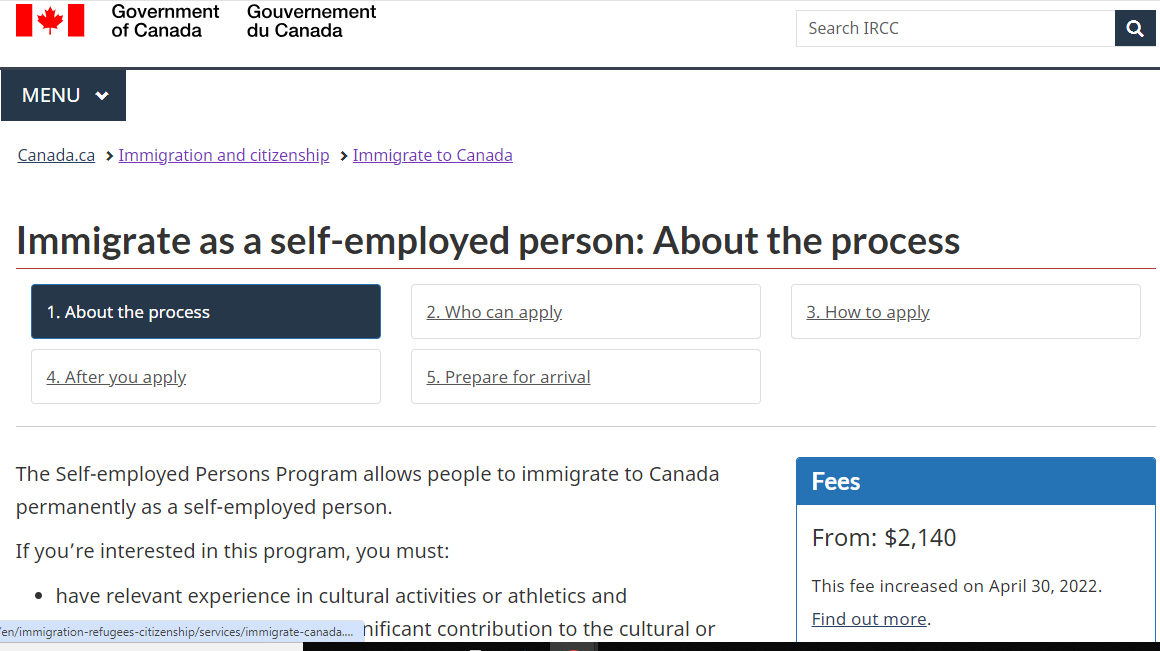 Image picture showing the Canada Express Entry for self-employed individuals.